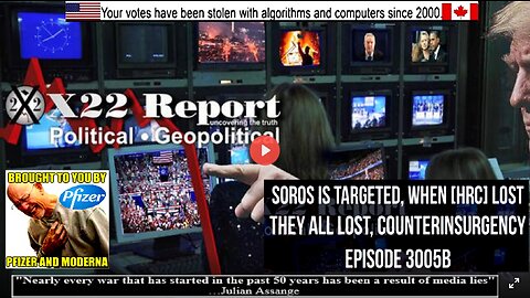 Ep. 3005b - Soros Is Targeted, When [HRC] Lost, They All Lost, Counterinsurgency