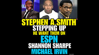 Stephen A. Smith support for Shannon Sharpe & Michael Irvin!!! #RealBrothers