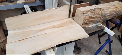Resaw a Maple Log