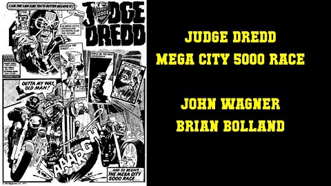 Judge Dredd - Mega City 5000 Race (Brian Bolland Art)