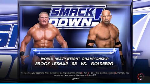 WWE 2K23 Goldberg vs Brock Lesnar World Heavyweight Championship