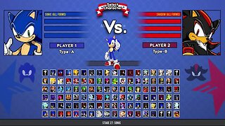 Sonic all forms VS Shadow all forms I Sonic Battle MUGEN HD