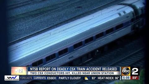 NTSB: 2 CSX workers hit by Amtrak after inspecting railcar
