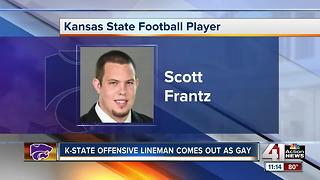 K-State offensive lineman Scott Frantz tells ESPN he is gay