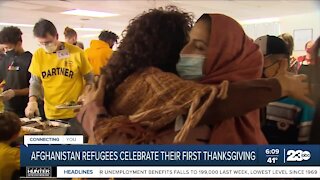 Afghanistan refugees celebrate first Thanksgiving in America