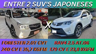 ENTRE 2 CARROS - SUBARU FORESTER 2.0 TURBO X TOYOTA RAV4 2.5 - TORQUE E POTÊNCIA OU CONFIABILIDADE?