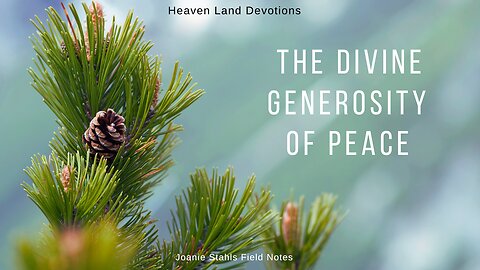 Heaven Land Devotions - The Divine Generosity of Peace