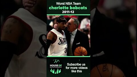 Worst NBA Team in History | Charlotte Bobcats | Outrageous stuff!!