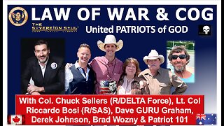 🛑LIVESTREAM🛑Derek Johnson/Riccardo Bosi/Guru & More o Tribunals, COG & LAW of WAR Manual In Effect!