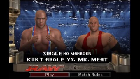 WWE Smackdown vs. Raw 2006 - Kurt Angle VS Mr. Meat