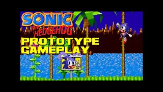 Sonic the Hedgehog Prototype - Sega Genesis Gameplay 😎Benjamillion