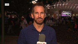 Fox 4 reports live from Chanukah celebration