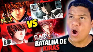 BATALHA #|10 - KIRA (Death Note) | OKABE + BASARA + ANIRAP + ENYGMA | React Anime Pro