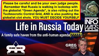 Please be careful and be your own judge people. Remember that Russia is walking in lockstep with the globalist “Green Agenda”, is also rolling out the Technocratic Control Grid, AND is also pushing the globalist clot shots. YOU MUST DECIDE YOURSELF --