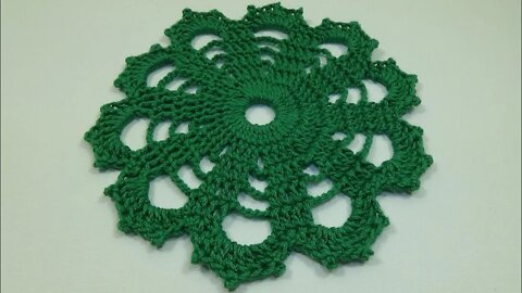 crochet flower doily free pattern tutorial for beginners
