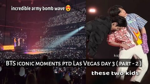BTS iconic moments PTD las vegas concert day 3 - cute & funny 😂 moments ( 2/2 )
