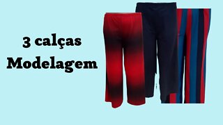 Faça 3 calças pantalona para vender