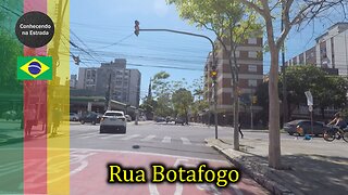 🚴‍♂️🌞 Pedalando por Porto Alegre, rua Botafogo.