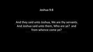 Joshua Chapter 9