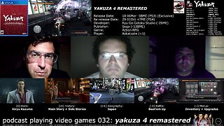 podcast playing video games 032: yakuza 4 remastered