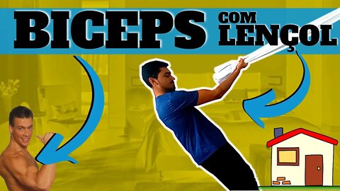 💪Treino de BICEPS usando LENÇOL 🛏 Como usar LENÇOL para TREINAR Braço?🏠 Como Treinar BICEPS em CASA?