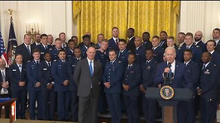 LIVE: President Biden Presenting the Commander-in-Chief's Trophy...