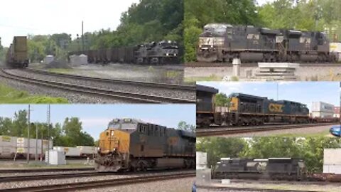 Triple Train Meet from Berea, Ohio May 28, 2022