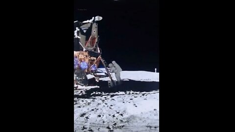 Neil Armstrong’s moon landing video