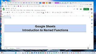 Introduction to Google Sheets Named Functions