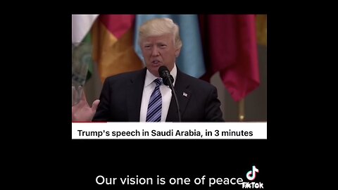 PRESIDENT TRUMP SPEECH WITHIN HIS FIRST VISIT IN SAUDI ARABIA 2017