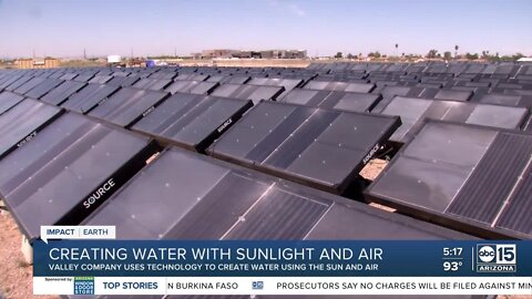 Running Dry: Innovative way to create water with sunlight and air