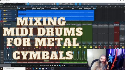 Mixing Midi Drums for Metal in Studio One Cymbals with Kvlt Drums 2