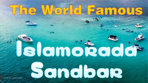 The WORLD FAMOUS Islamorada Sandbar! 🏝 🌊 🌴A Party from the Sky!