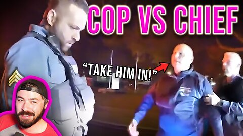 Cop FIGHTS Chief Of Police During Traffic Stop!