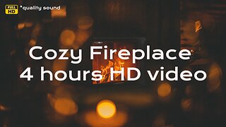 🔥 A Warm Embrace: Burning fireplace with crackling sounds (30 minutes live fire)