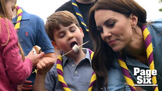 S'mores lover Prince Louis steals the show volunteering after coronation