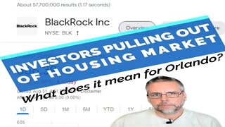 Investors Are Pulling Out of The Housing Market!