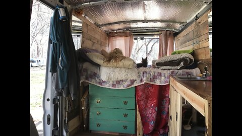 Camping at Zion in my DIY camper van vanlife