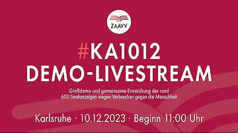 Großdemo #KA1012 in Karlsruhe am 10.12.23, dem 75. Tag der Menschenrechte. (KlardenkenTV & ZAAVV)