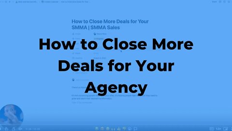 How to Close More Deals for Your SMMA | SMMA Sales