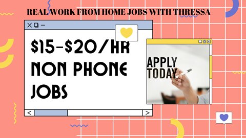 2 No Phone Work From Home Jobs Paying $15-$20 Per Hour| Remote Online Work 2022