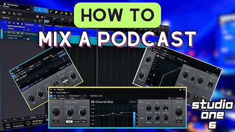 How To Edit & Mix your podcasts in Studio One 6!