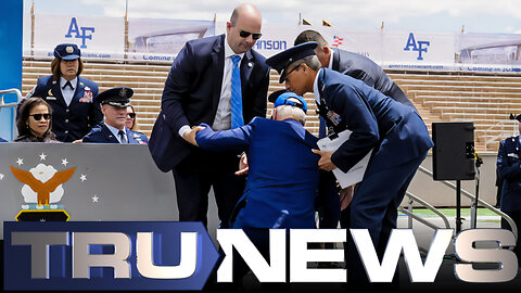 WW3 Commander-In-Chief Biden Falls on Face at Air Force Graduation Ceremony
