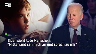 Biden sieht tote Menschen: "Mitterrand sah mich an und sprach zu mir"