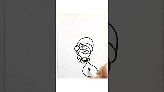 How to draw and paint Santa Claus so cute Christmas Special