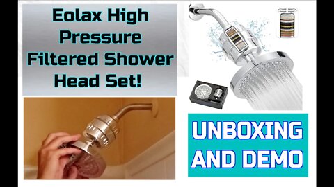 Easy Install Filtered Shower Head Set Install With Unboxing