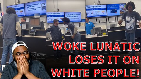 WOKE Lunatic LOSES IT On Security Guard Blaming Racism And White People For Why He Can't Get Money!