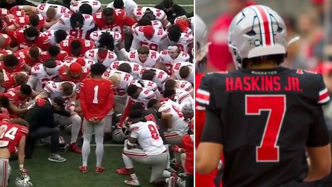 Ohio State Football Team Honors Dwayne Haskins During Spring Game