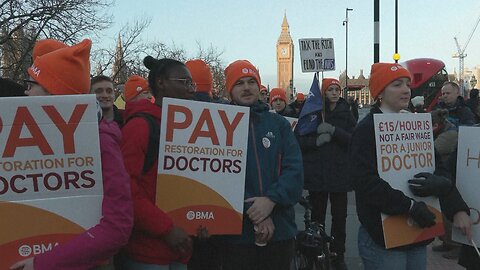 London doctors picket at start of longest strike in NHS history