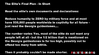The Elite's Final Plan - In Short